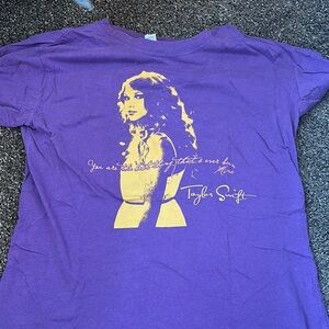 Purple Graphic Tee with Taylor Swift Design